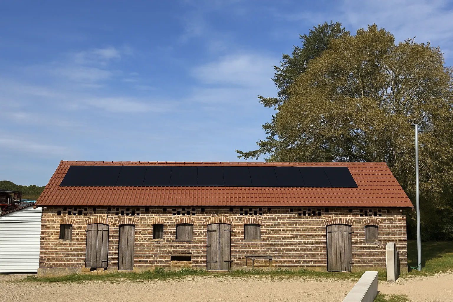 Panneaux solaires sur une ferme rénovée — 6 kWc